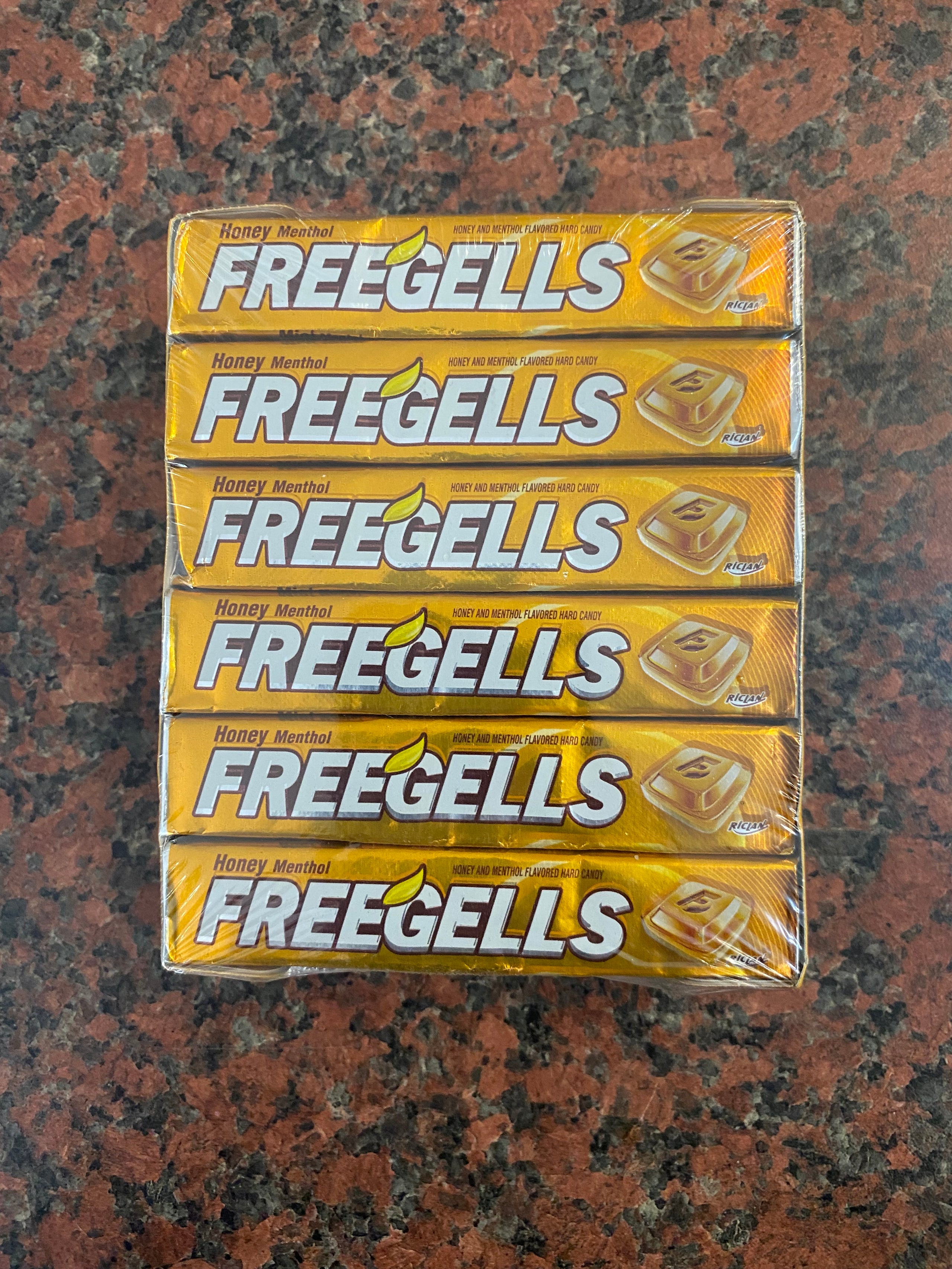 Freegells honey menthol x12