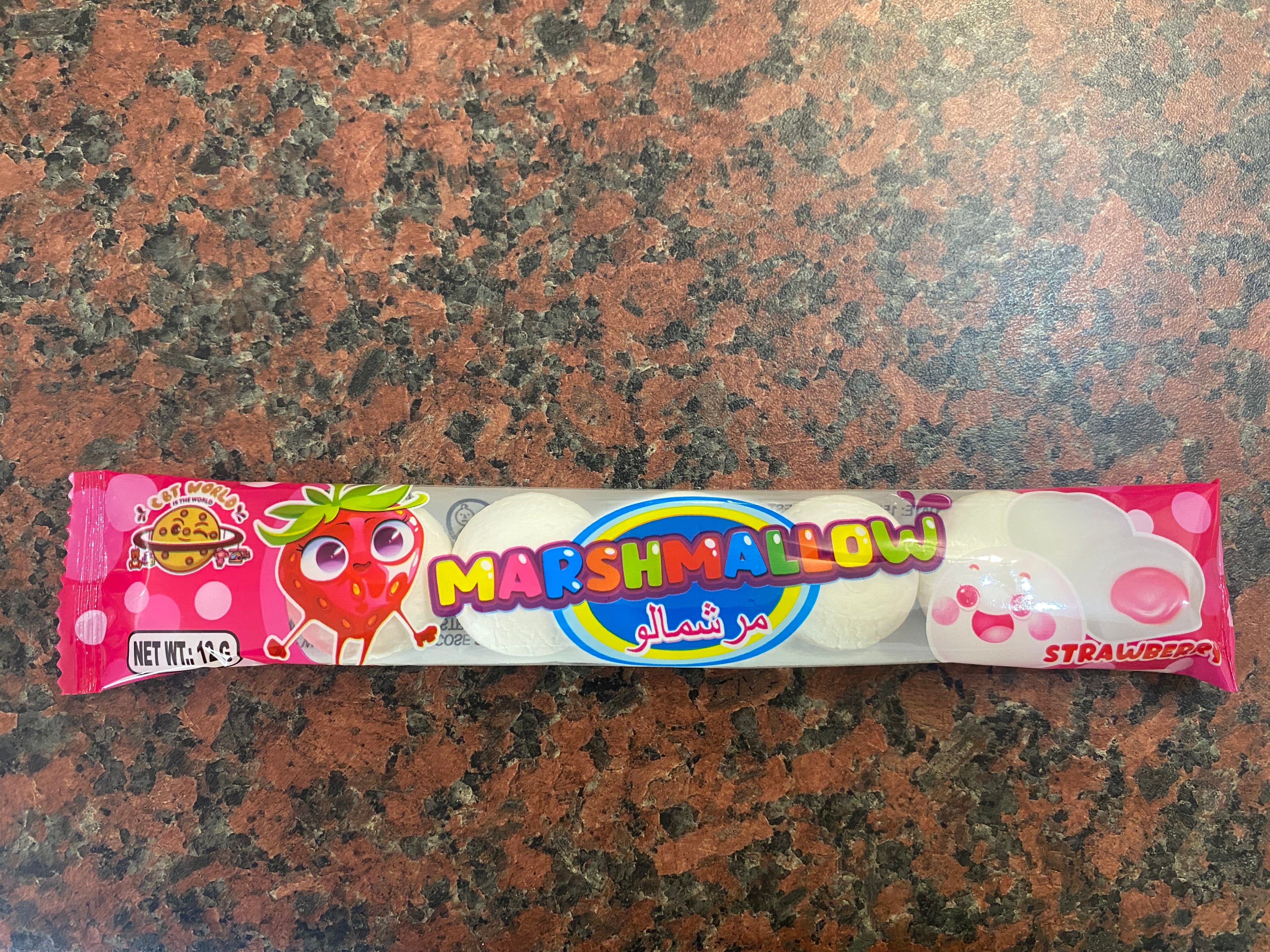 Strawberry marshmallows