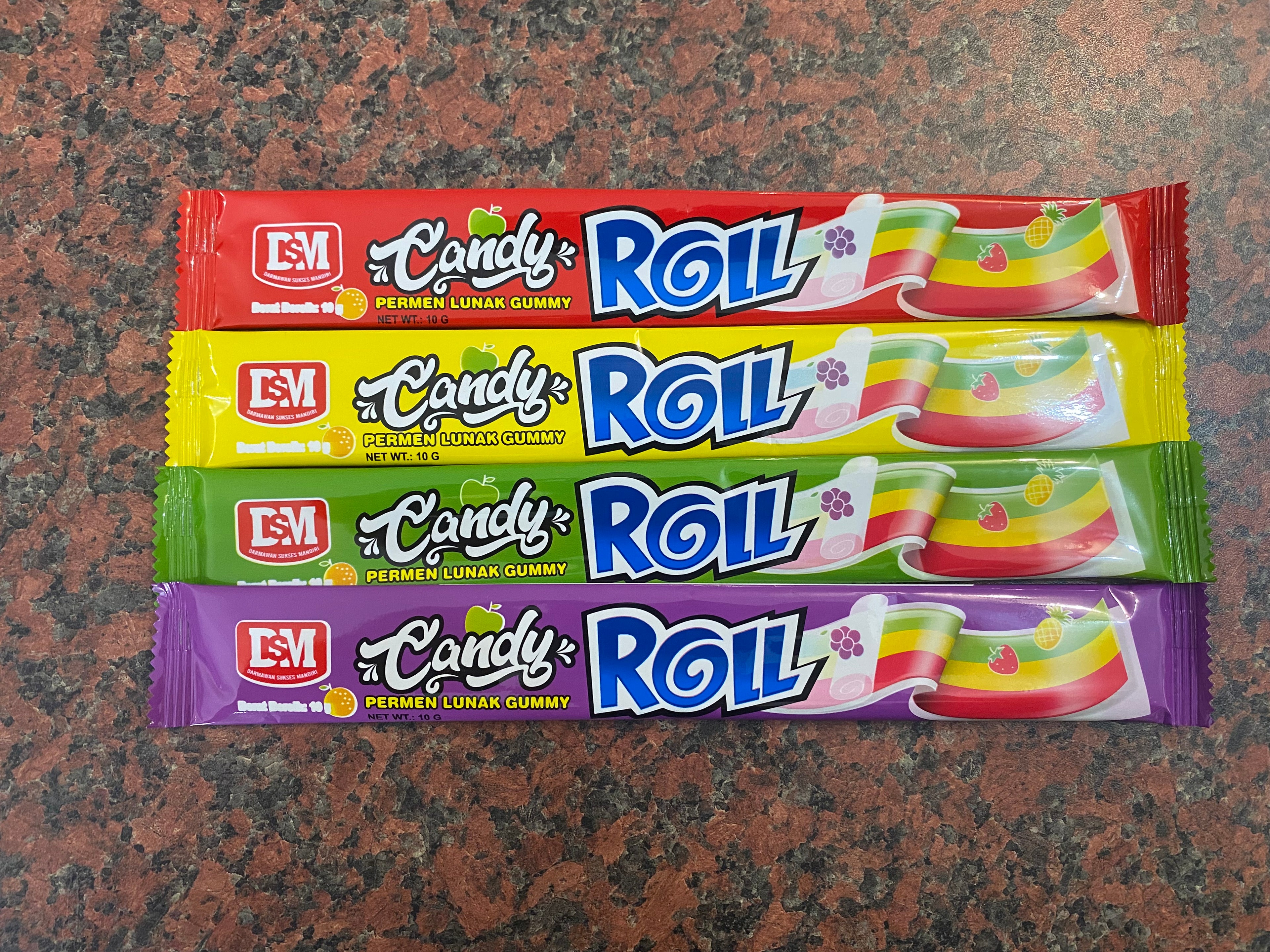 Candy roll fruit juice sweets