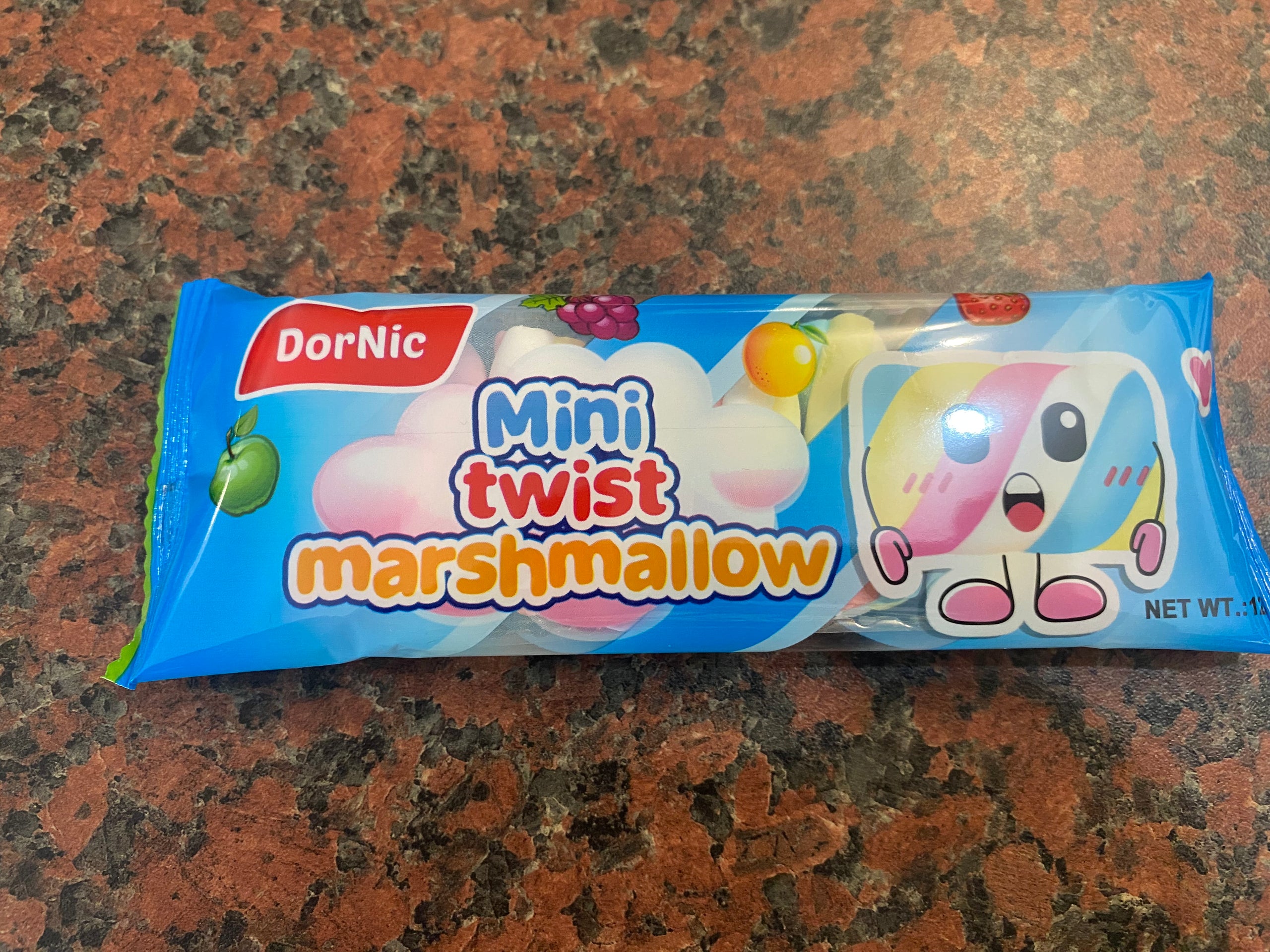 Mini twist marshmallows
