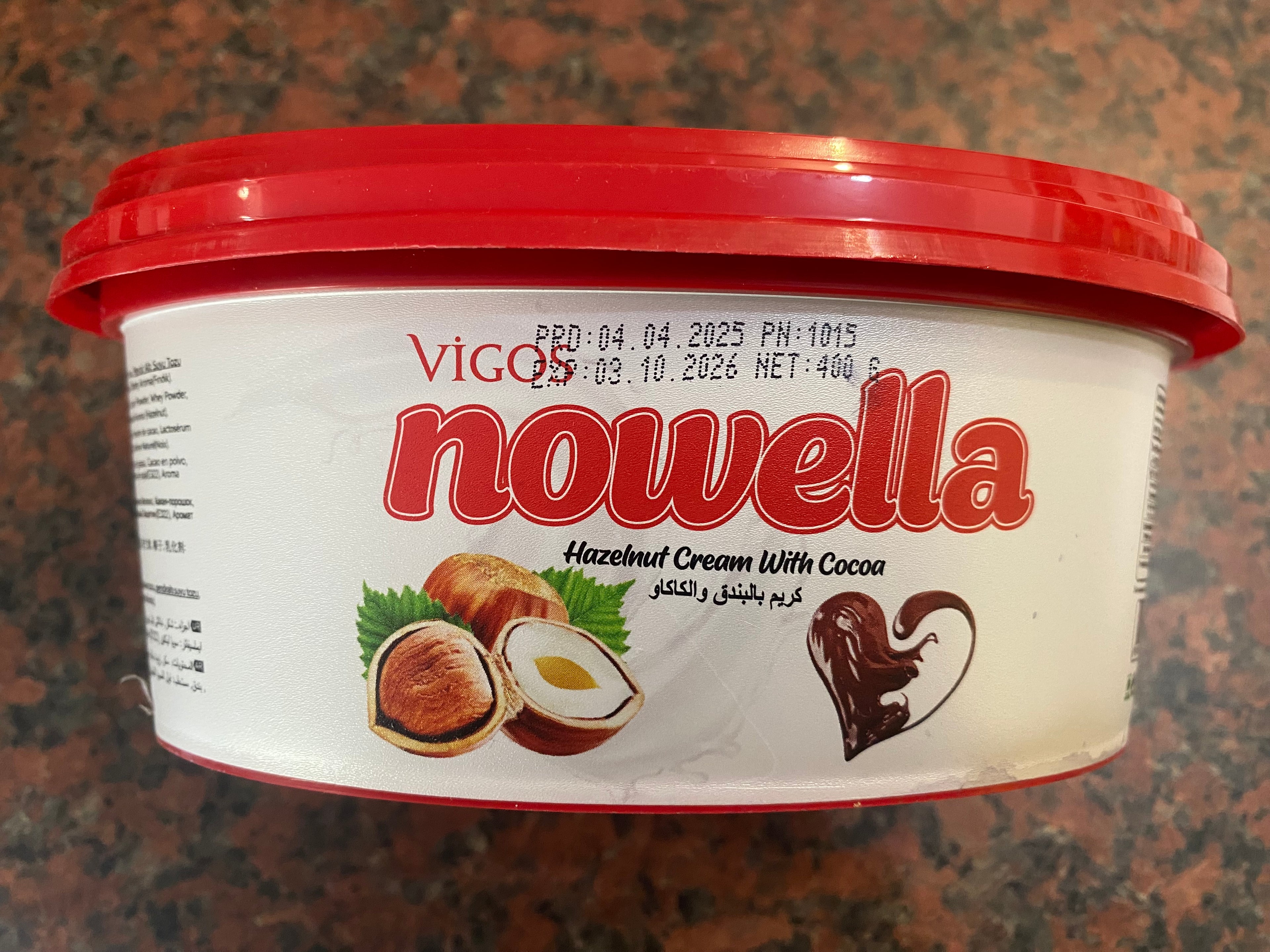 Nowella choc spread 450g