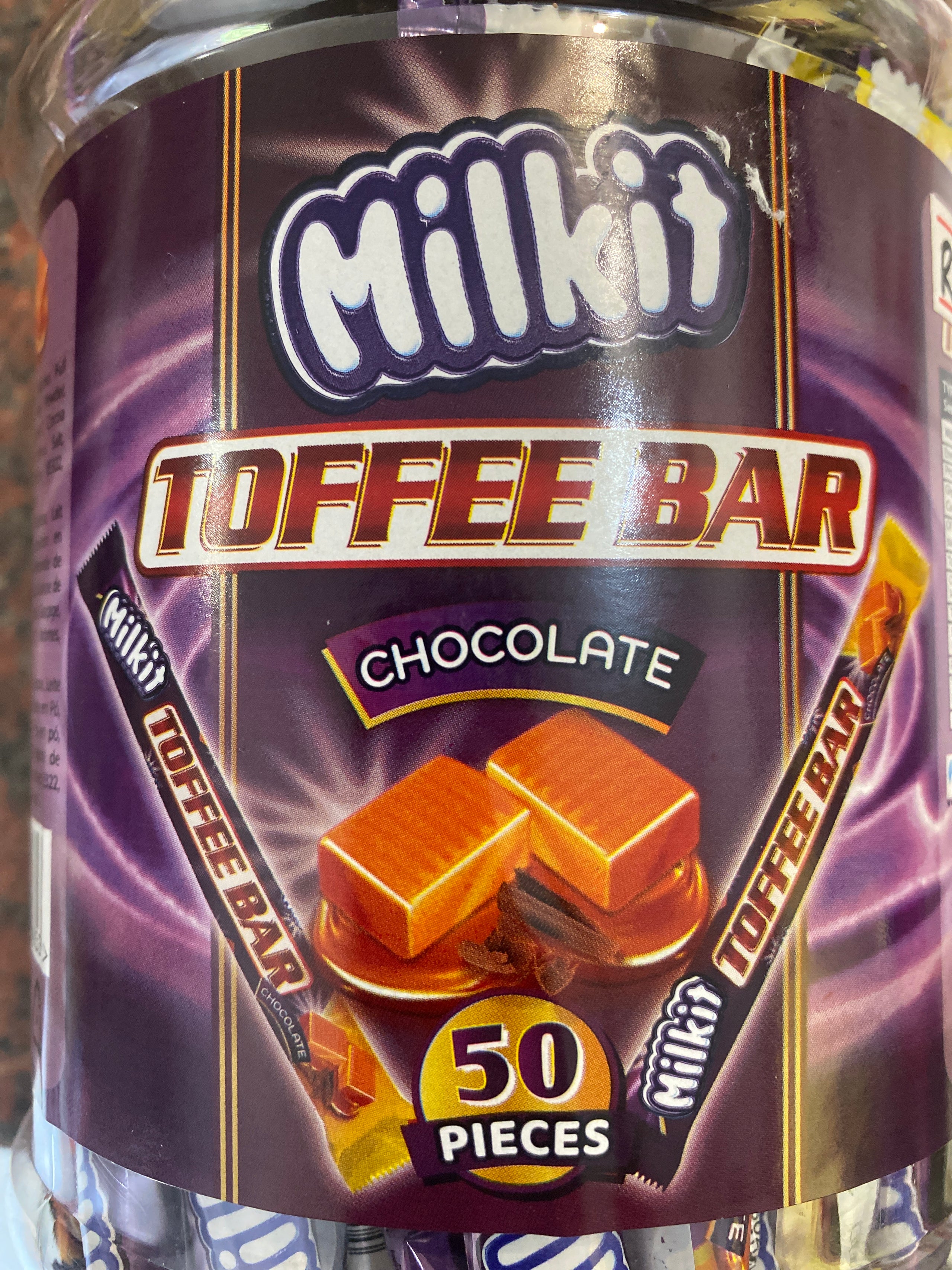 Milkit toffee bar choc x50